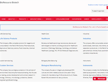 Tablet Screenshot of bioresourcebiotech.com